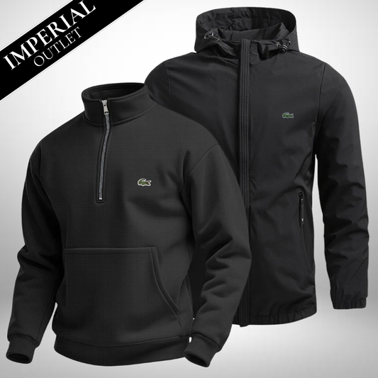 Lacoste Set: Pullover + Winterjacke – Aktion: 1 Pullover kaufen, 1 Jacke gratis!